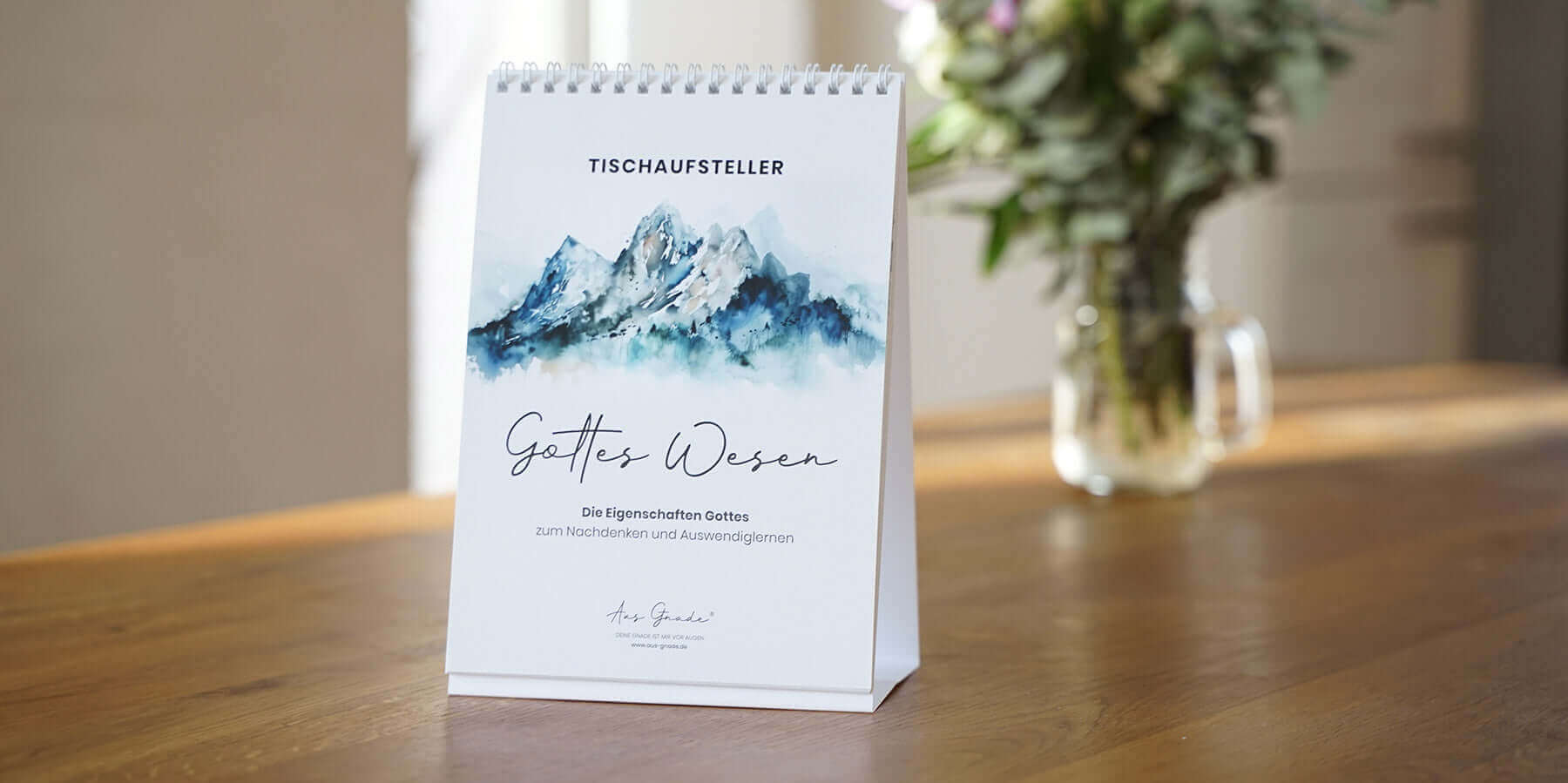 Tischaufsteller mit Bibelversen