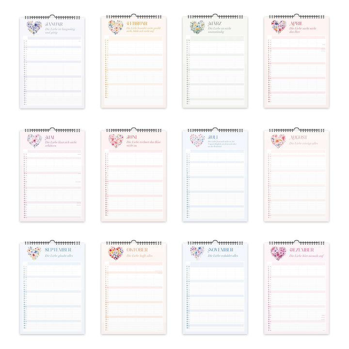 Familienplaner "Gottes Liebe" 2026 · A3 · christliche Kalender