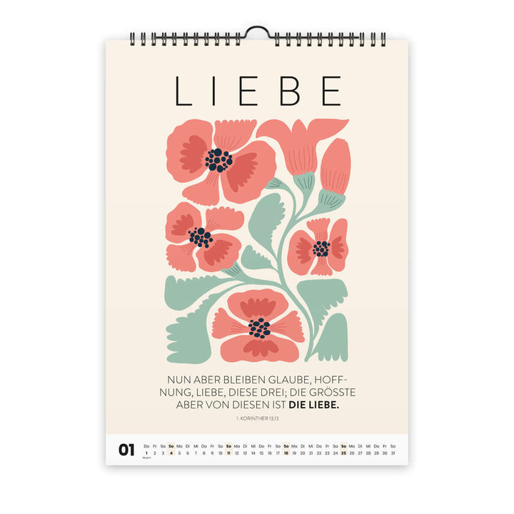 Kalender "Die Frucht des Geistes" 2026 · A3 · christliche Kalender