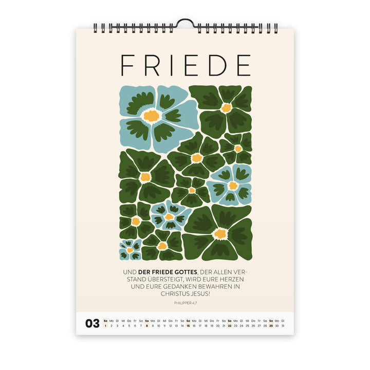 Kalender "Die Frucht des Geistes" 2026 · A3 · christliche Kalender