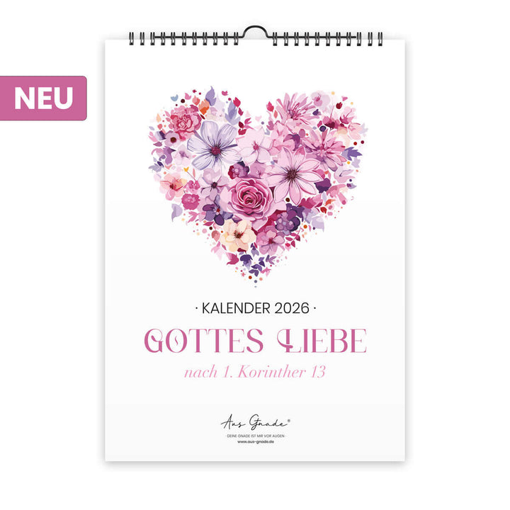 Kalender "Gottes Liebe" 2026 · A3 · christliche Kalender