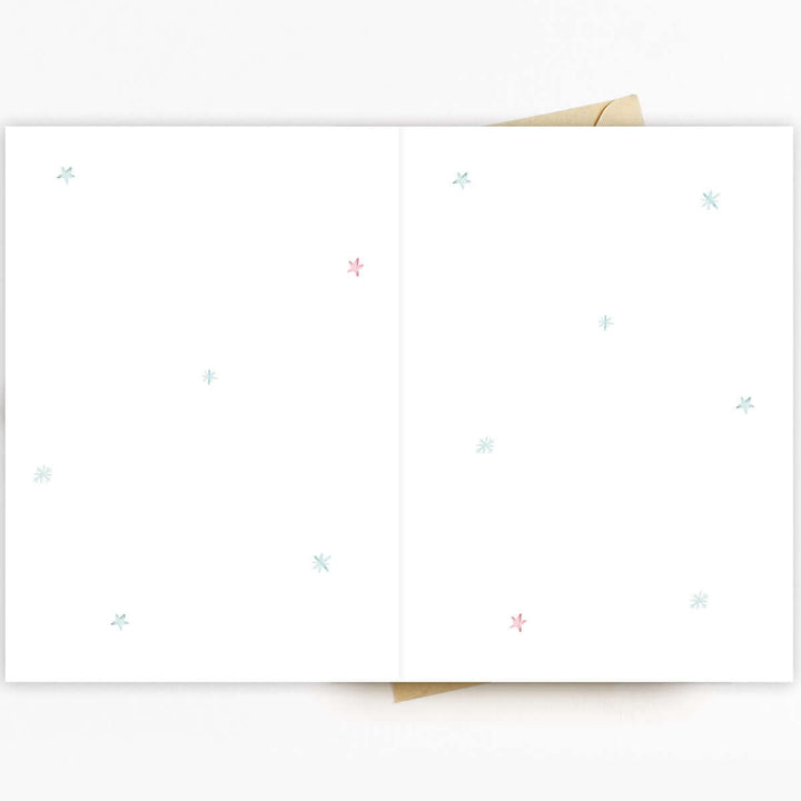 Klappkarte "Gesegnete Weihnachten" mit Bibelvers · A6 · hochwertiges Leinenpapier – Aus Gnade