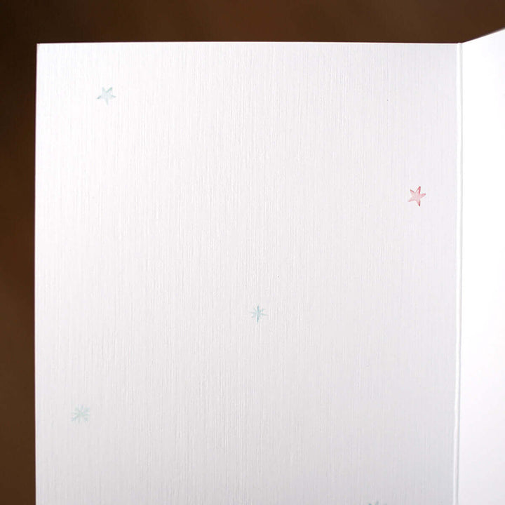 Klappkarte "Gesegnete Weihnachten" mit Bibelvers · A6 · hochwertiges Leinenpapier – Aus Gnade