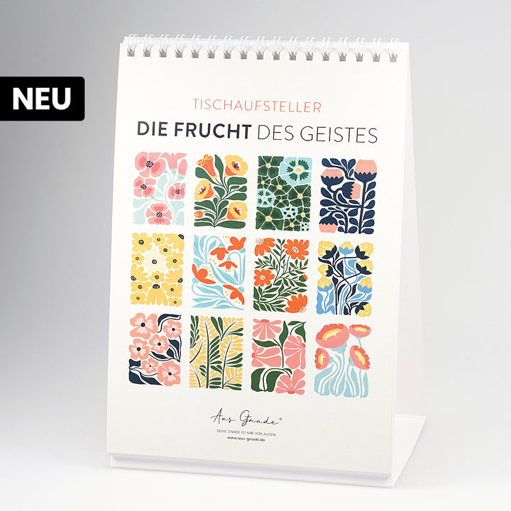 Tischaufsteller "Die Frucht des Geistes" · A5 · 12 Bibelverse