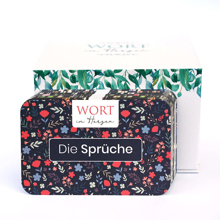 Wort im Herzen · "Die Sprüche" + Aufbewahrungsbox · 48 Bibelvers-Lernkarten – Aus Gnade