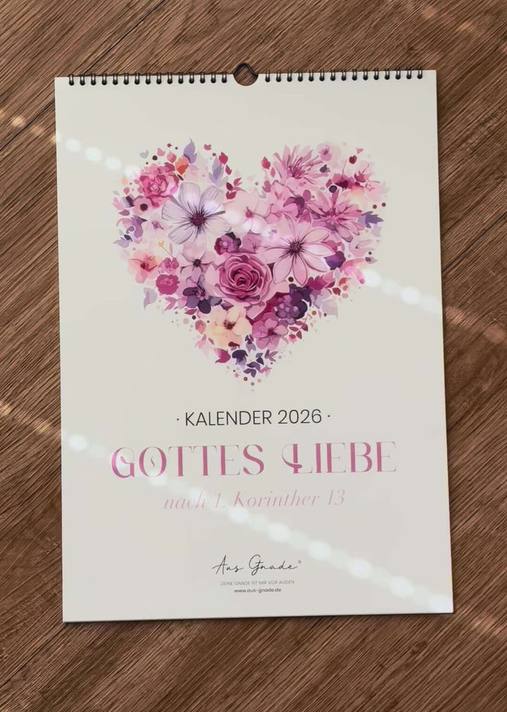 Kalender "Gottes Liebe" 2026 · A3 · christliche Kalender