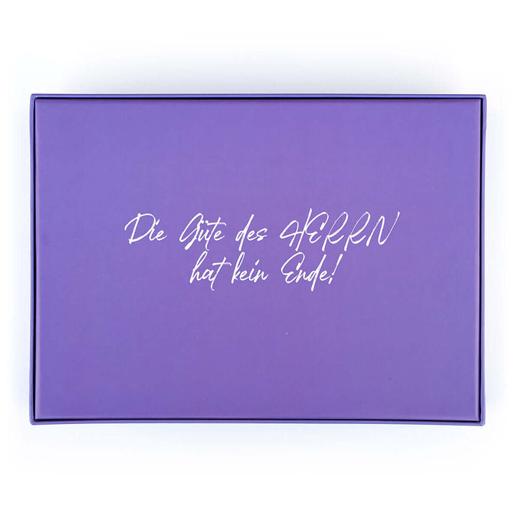 Puzzle "Die Güte des Herrn hat kein Ende!" · Bibelvers · 500 Teile – Aus Gnade