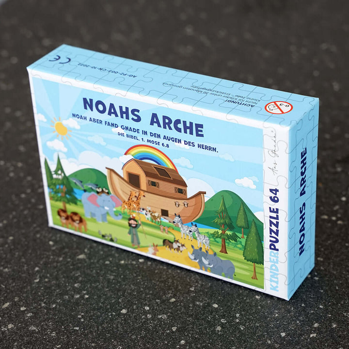 Kinder Puzzle "Noahs Arche" · Bibelvers · 64 Teile – Aus Gnade