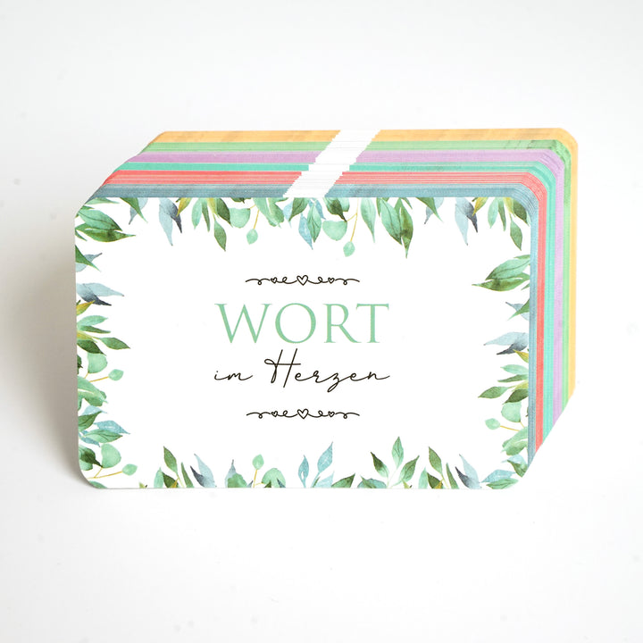 Wort im Herzen · Basis-Set mit 48 Lernkarten · Bibelverse – Aus Gnade