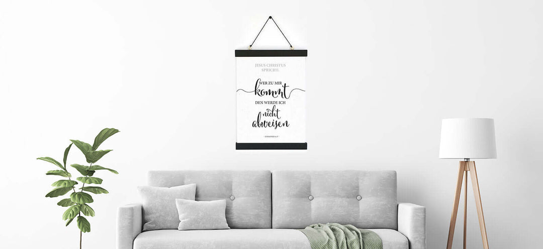 Jahreslosung 2022 – Aus Gnade Poster – Bibelverse Wanddeko, christliche Geschenke, christliche Poster