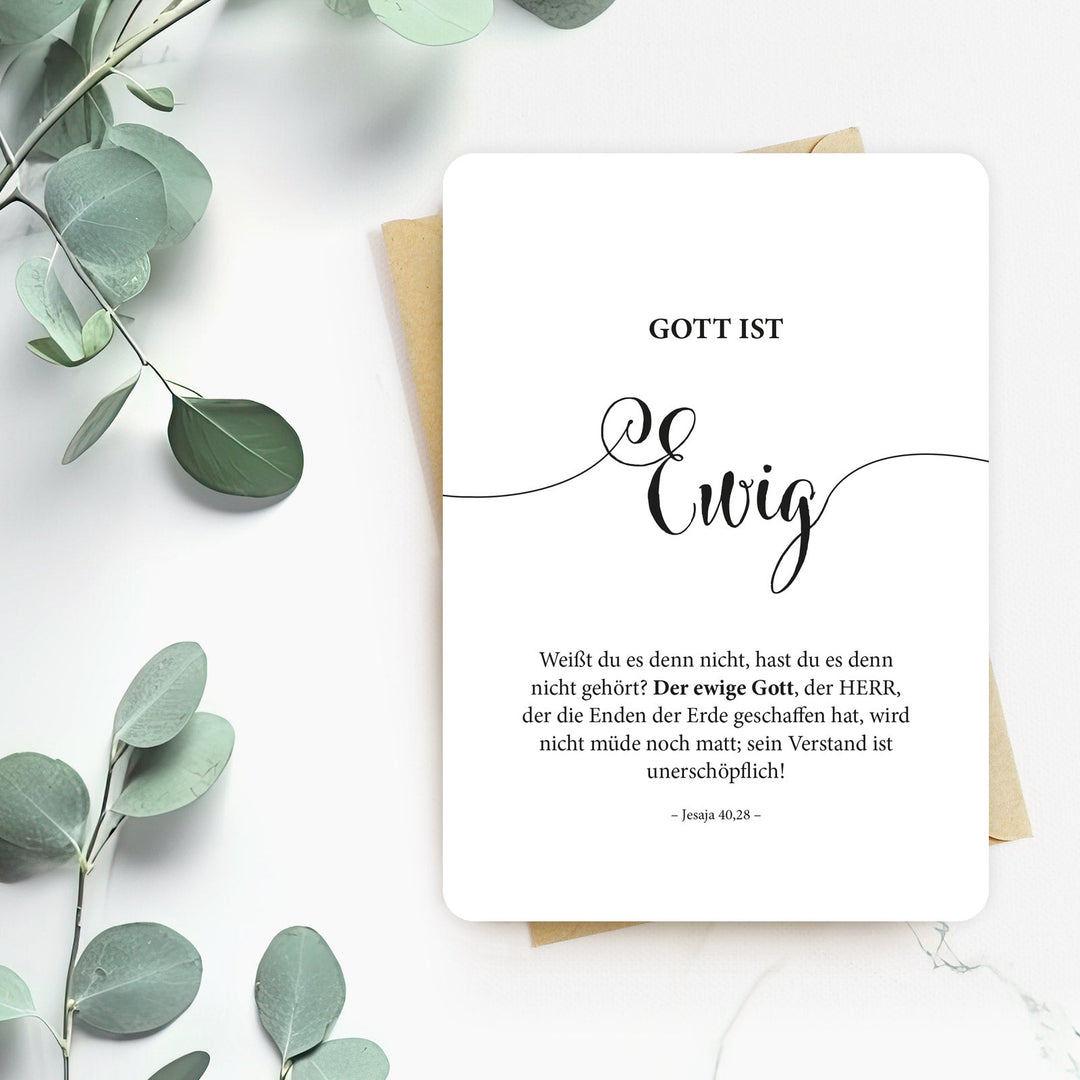 Gottes Ewigkeit – Bibelverse Wanddeko, christliche Poster, christlicher shop