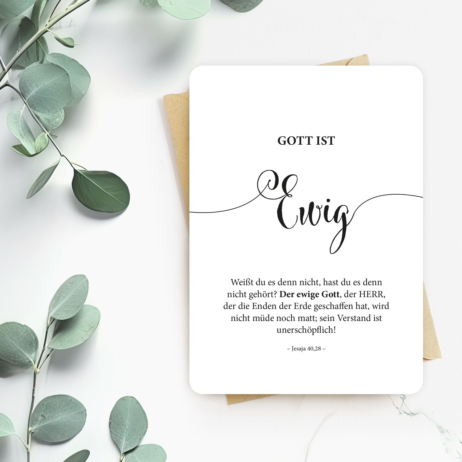 Gottes Ewigkeit – Bibelverse Wanddeko, christliche Poster, christlicher shop