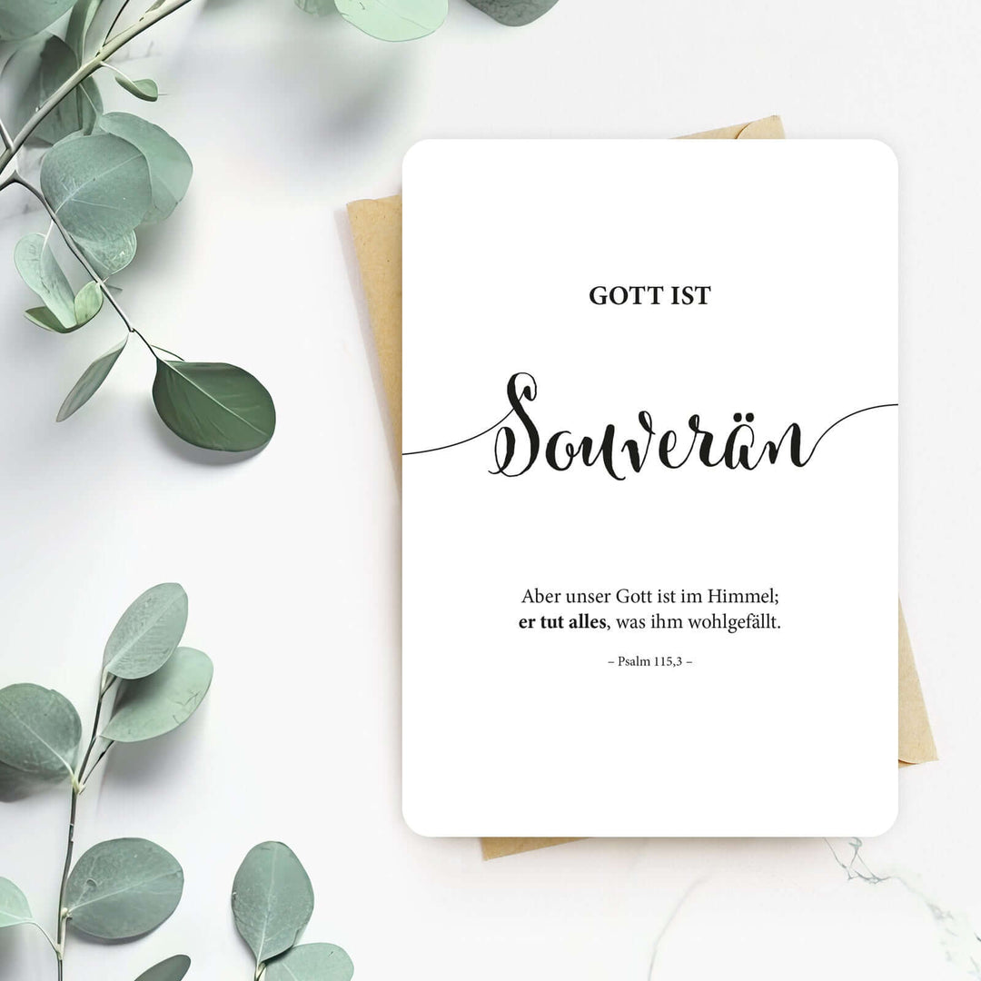 Gottes Souveränität – Bibelverse Wanddeko, christliche Geschenke, christliche Poster, christlicher shop