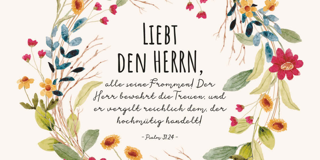 Ermutigung im Oktober – Bibelverse Wanddeko, christliche Poster, christlicher shop