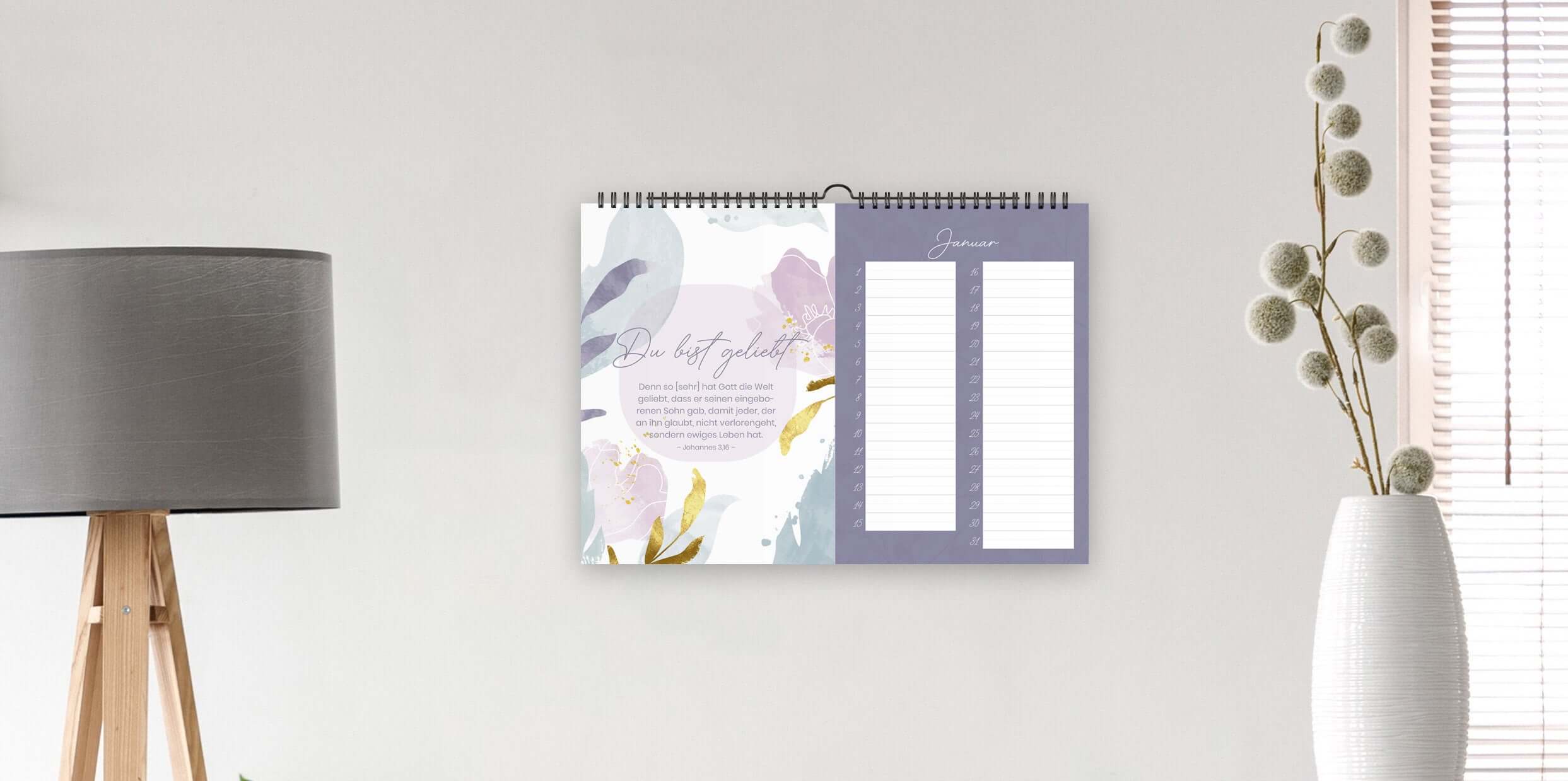 NEU: Wandkalender-Geburtstagskalender mit Bibelversen! – Bibelverse Wanddeko, christliche Geschenke, christlicher shop, Kalender