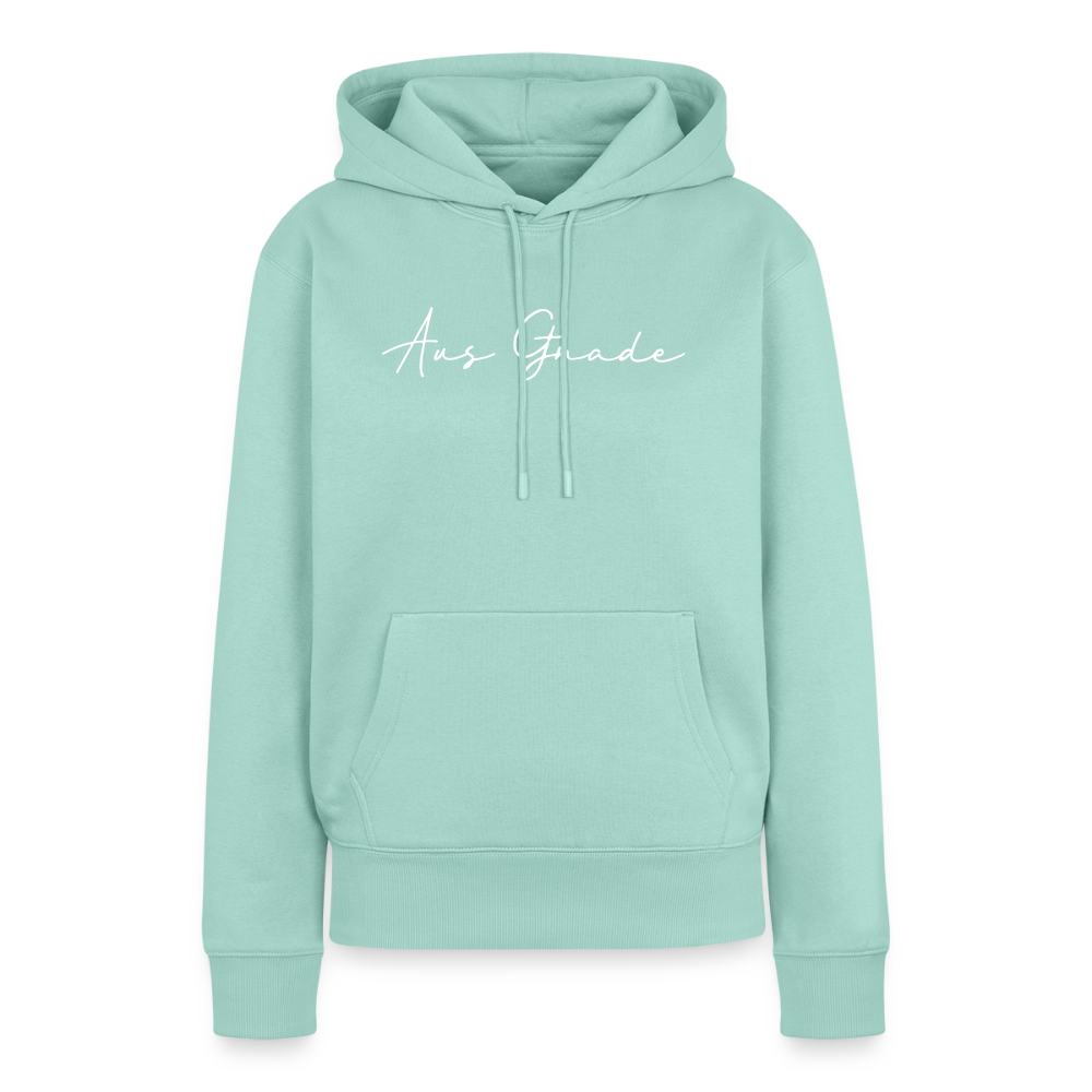 Christlicher Premium Hoodie "Aus Gnade" · für Frauen - Mint 
