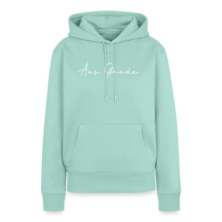 Christlicher Premium Hoodie "Aus Gnade" · für Frauen - Mint 