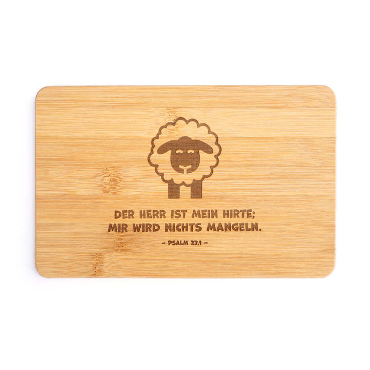 Holz-Brettchen für Kinder "Der HERR ist mein Hirte" · Bibelvers Gravur – Aus Gnade