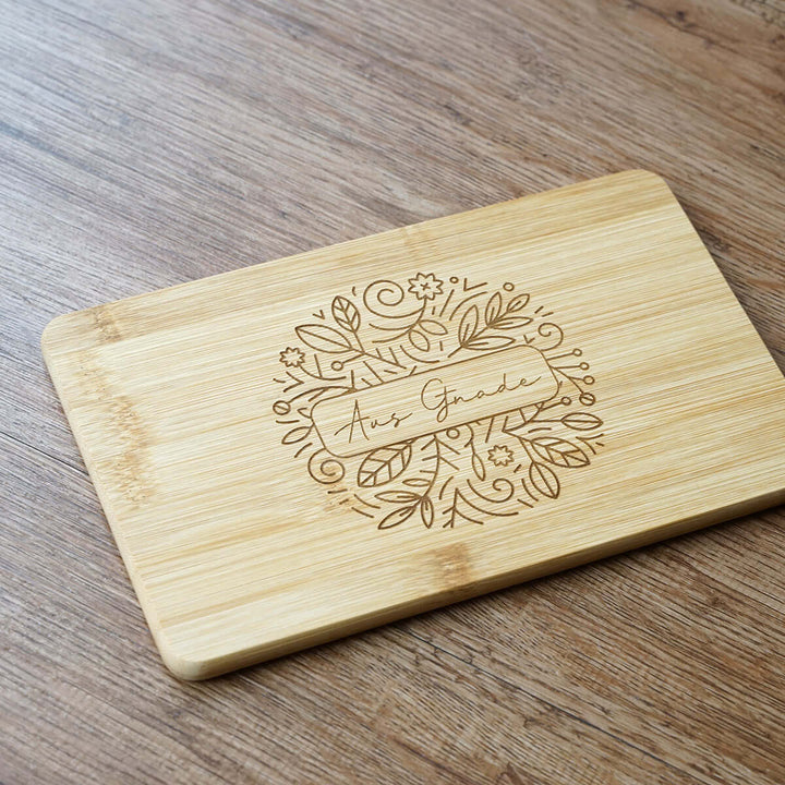 Holz-Brettchen "Aus Gnade" · Bibelvers Gravur – Aus Gnade