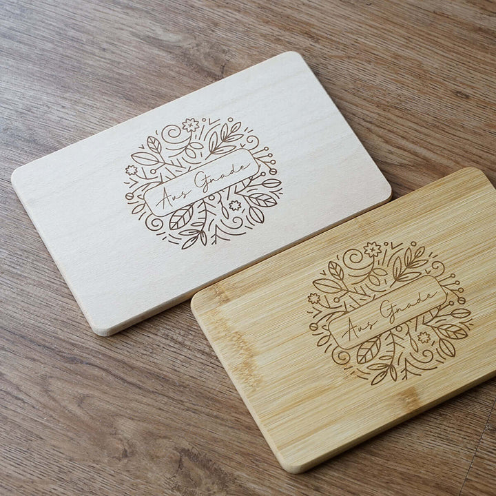 Holz-Brettchen "Aus Gnade" · Bibelvers Gravur – Aus Gnade