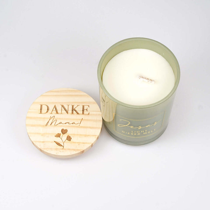 Premium Duftkerze "Jesus – Licht dieser Welt" ·  Geschenkbox · Muttertag-Edition