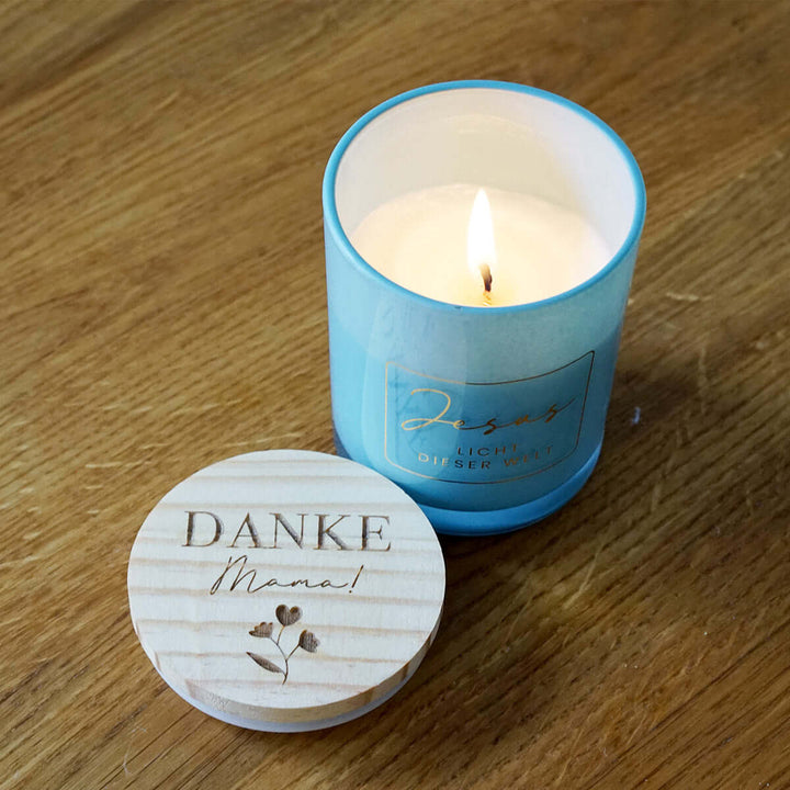 Premium Duftkerze "Jesus – Licht dieser Welt" ·  Geschenkbox · Muttertag-Edition