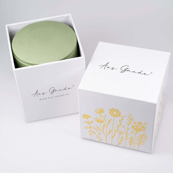 Premium Duftkerze "Gottes Segen" · Keramik-Gravur + Geschenkbox