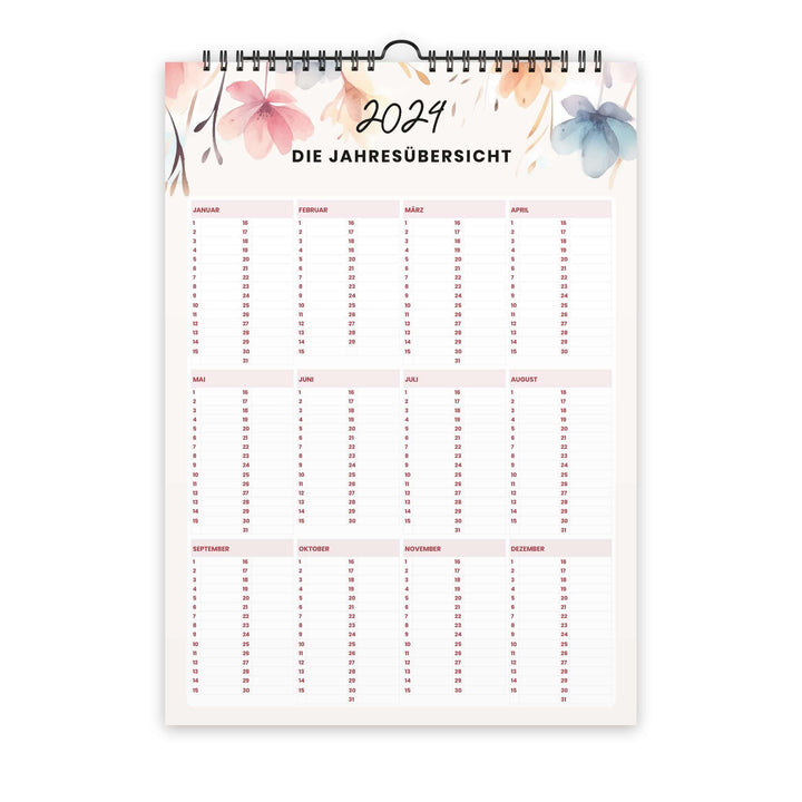 Familienplaner "Erquickung aus den Psalmen" 2024 · A3 · christliche Kalender – Aus Gnade
