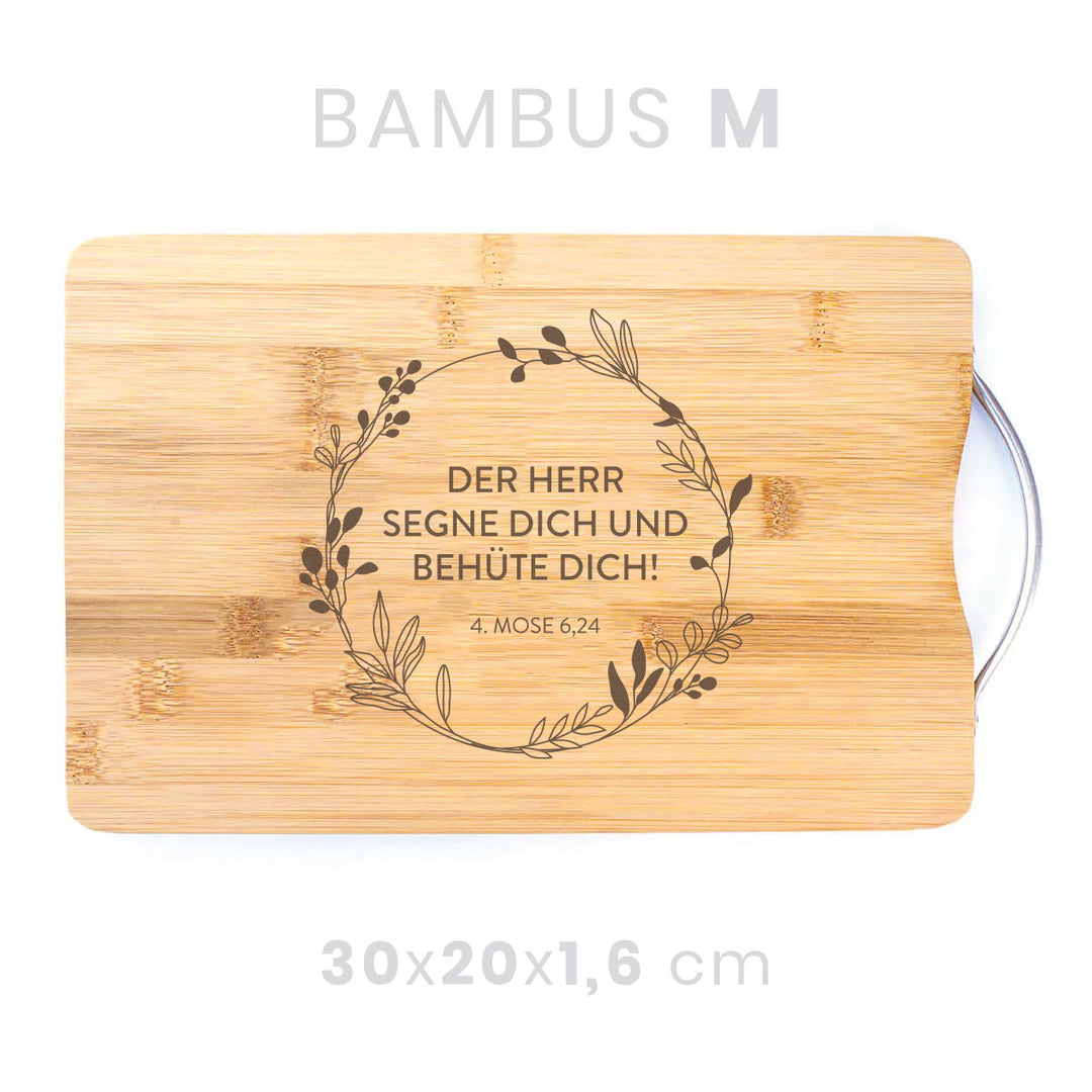 Holzbrett "Gottes Segen" · Bibelvers Gravur · Verschiedene Größen