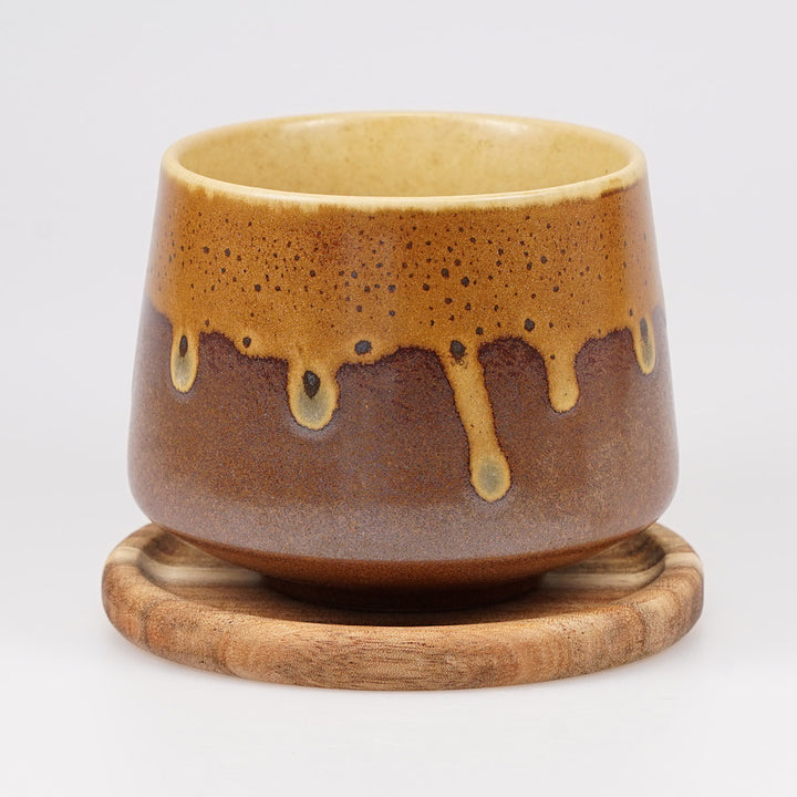 Kaffeetasse "Cortado" · inkl. Holzuntersetzer mit Bibelvers-Gravur