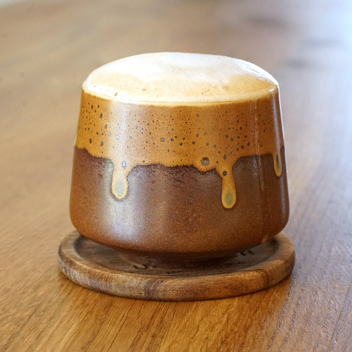 Kaffeetasse "Cortado" · inkl. Holzuntersetzer mit Bibelvers-Gravur
