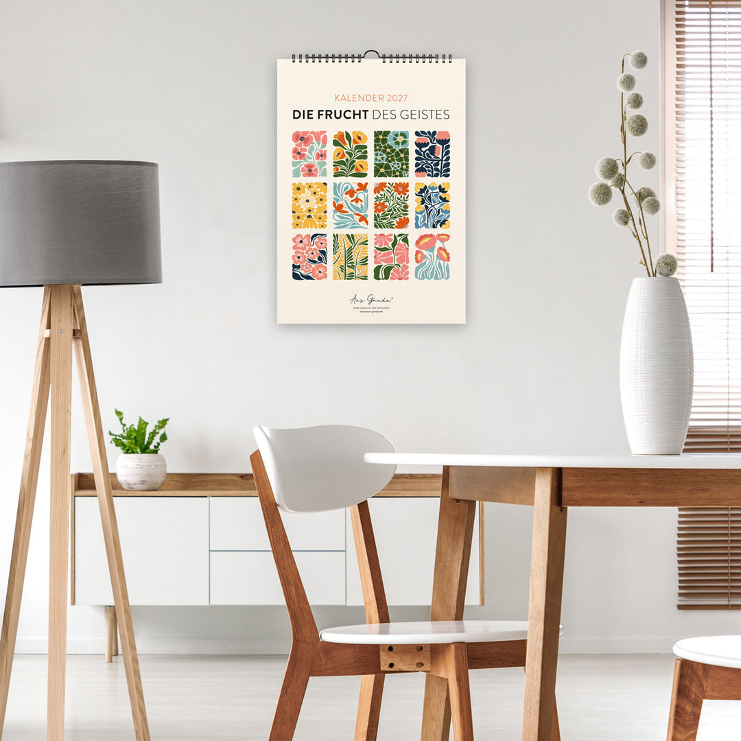 Kalender "Die Frucht des Geistes" 2027 · A3 · christliche Kalender