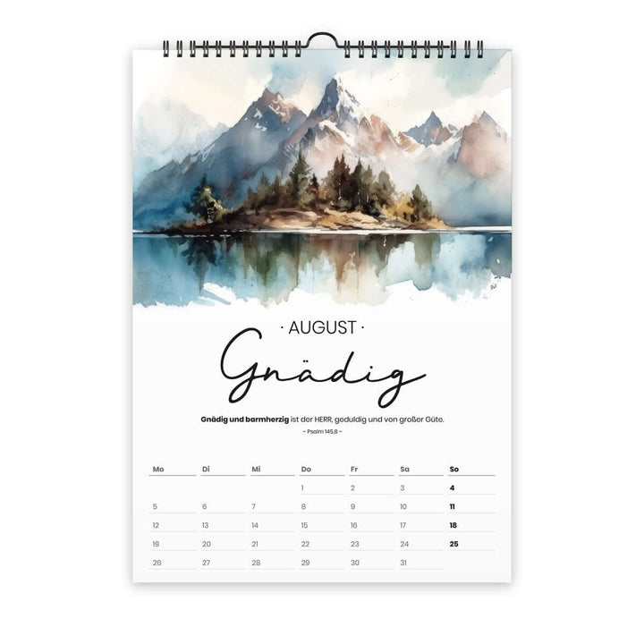 Kalender "Gottes Wesen" 2024 · A3 · christliche Kalender – Aus Gnade