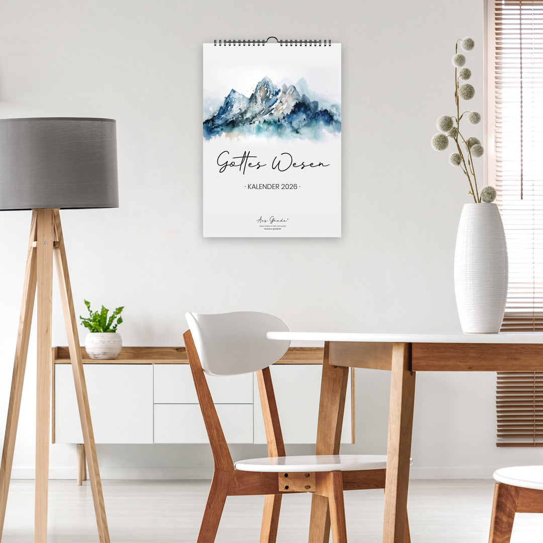 Kalender "Gottes Wesen" 2026 · A3 · christliche Kalender