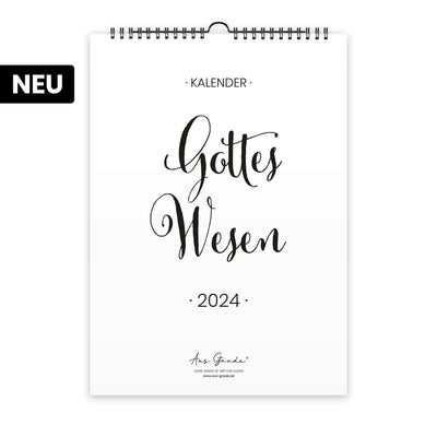 Kalender "Gottes Wesen" · A3 · christliche Kalender 2024 · Limitierte