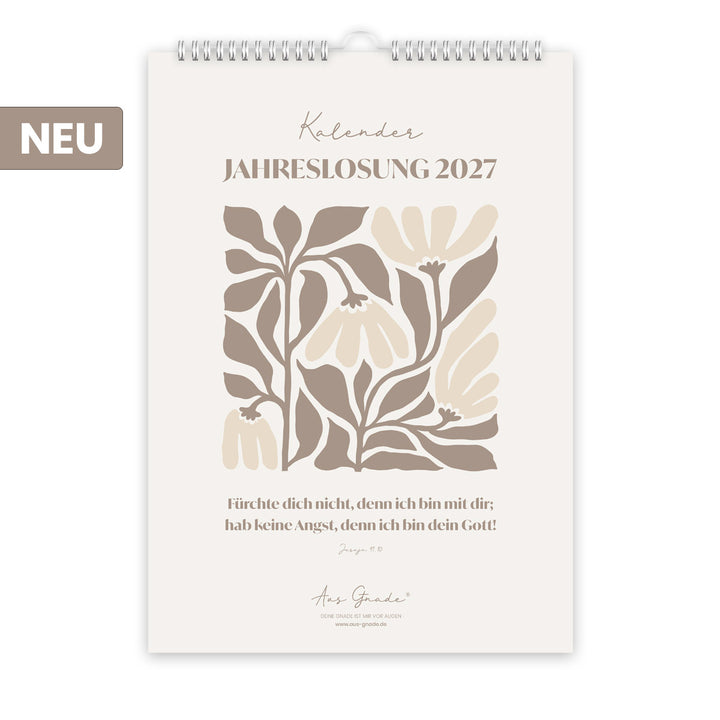 Kalender "Jahreslosung 2027" · Fürchte dich nicht · A3 · christliche Kalender