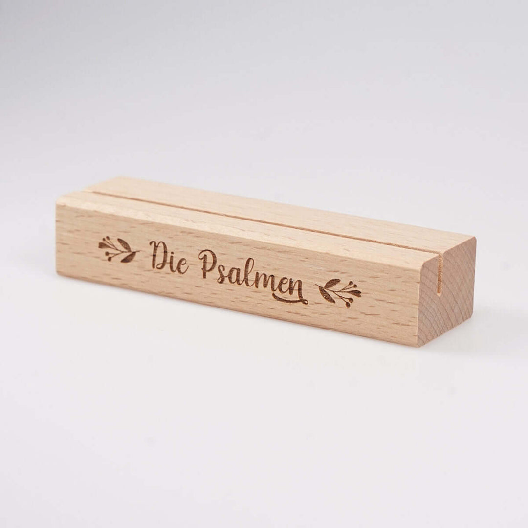 Kartenset "Die Psalmen" · 10 gold veredelte Karten inkl. Holz-Kartenhalter