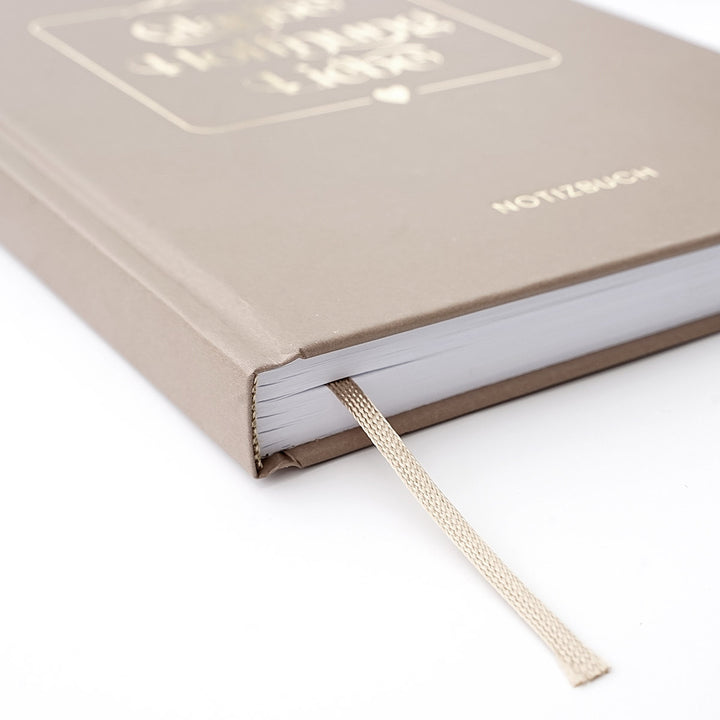 Notizbuch "Glaube Hoffnung Liebe" · A5 · Hardcover mit Goldglanz Prägung