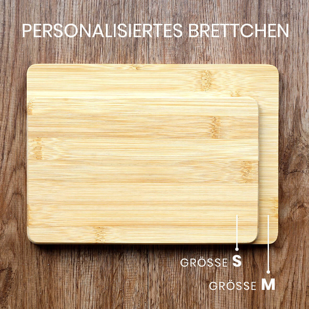 Personalisiertes Holz-Brettchen "Dein Text" · Gravur