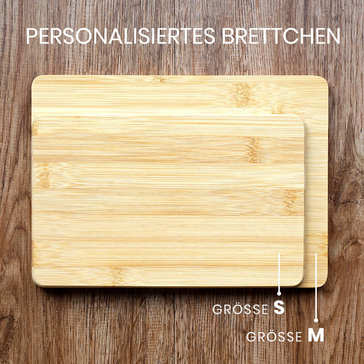 Personalisiertes Holz-Brettchen "Dein Text" · Gravur