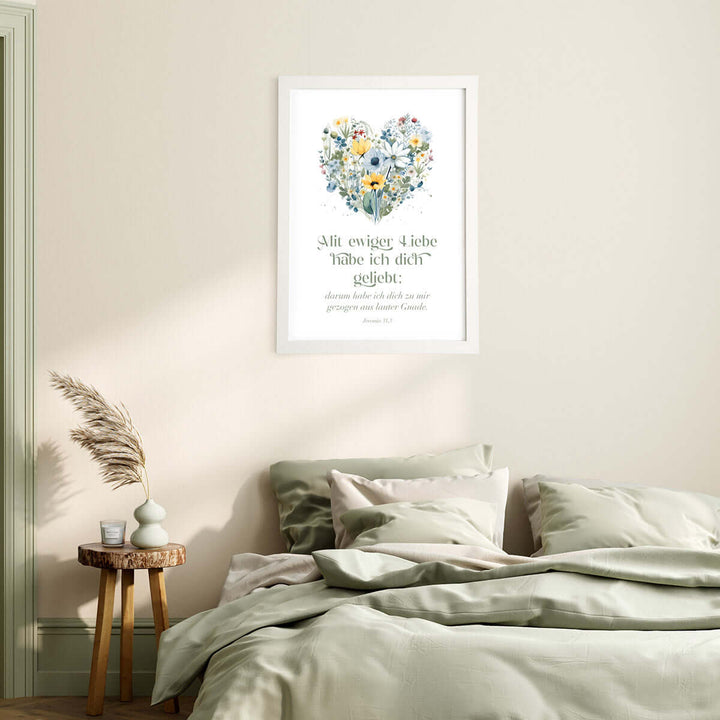 Poster "Mir ewiger Liebe habe ich dich geliebt" · Jeremia 31,3