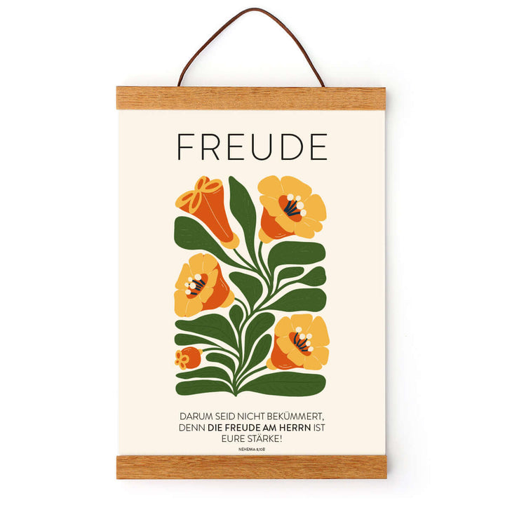 Poster "Freude" · Serie: Die Frucht des Geistes · Nehemia 8,10