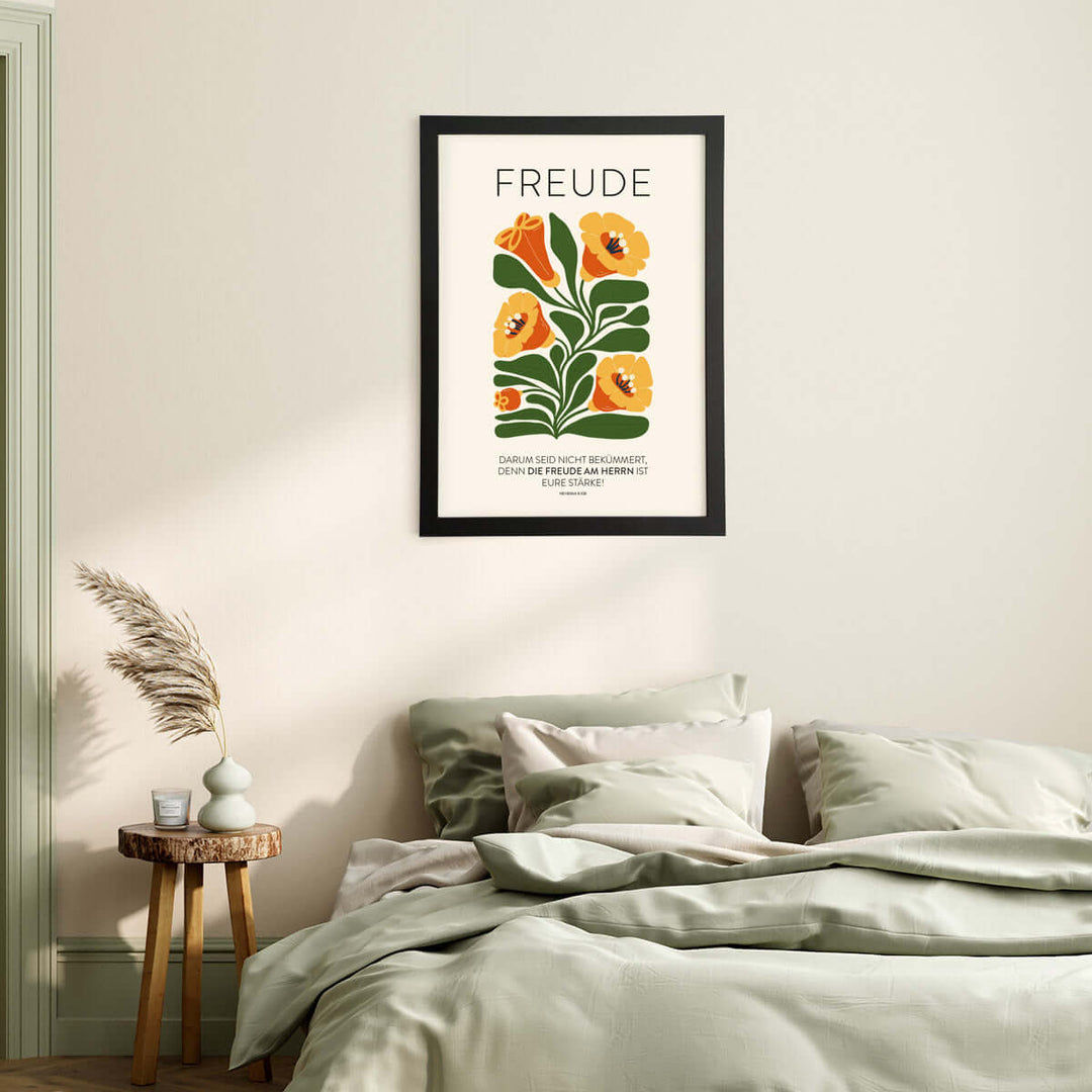 Poster "Freude" · Serie: Die Frucht des Geistes · Nehemia 8,10