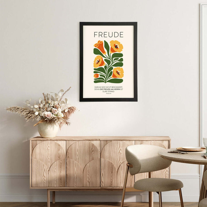 Poster "Freude" · Serie: Die Frucht des Geistes · Nehemia 8,10