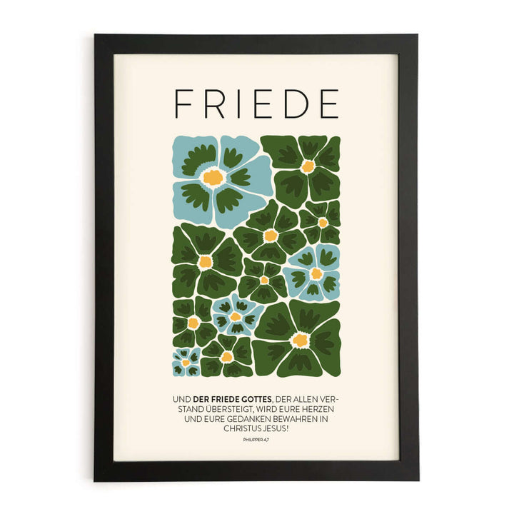 Poster "Friede" · Serie: Die Frucht des Geistes · Philipper 4,7
