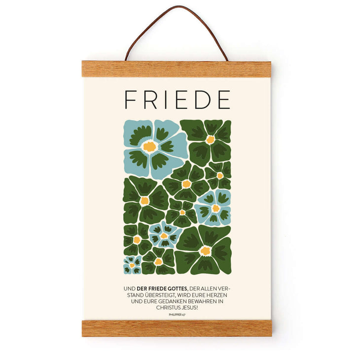 Poster "Friede" · Serie: Die Frucht des Geistes · Philipper 4,7