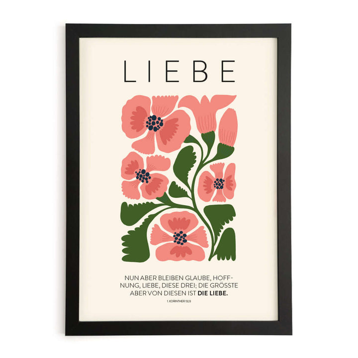 Poster "Liebe" · Serie: Die Frucht des Geistes · 1. Korinther 13,13