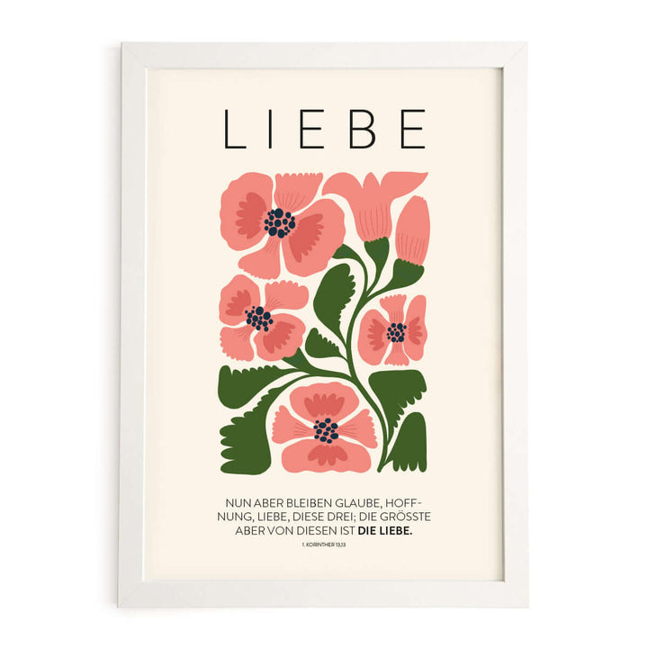 Poster "Liebe" · Serie: Die Frucht des Geistes · 1. Korinther 13,13