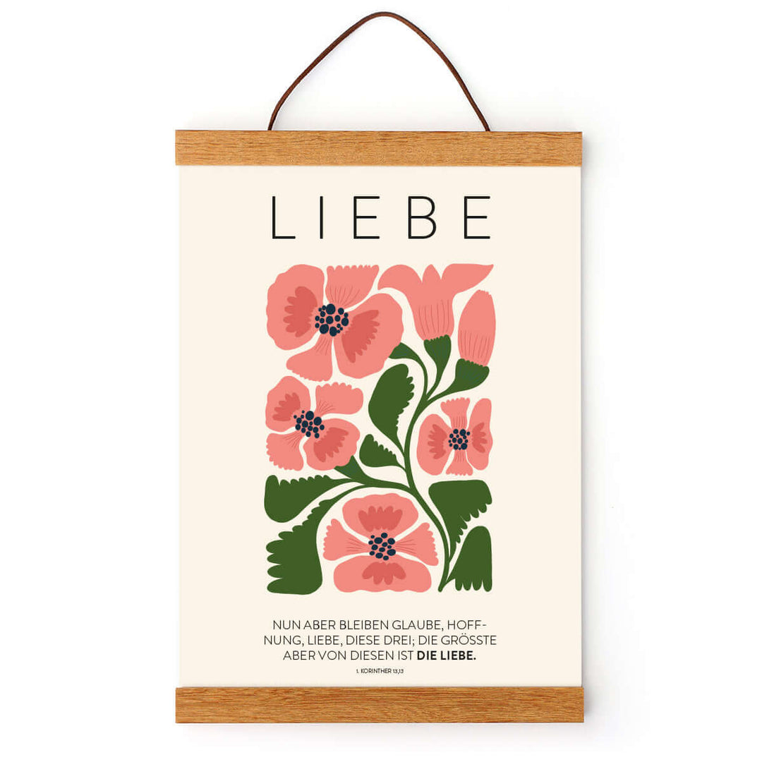 Poster "Liebe" · Serie: Die Frucht des Geistes · 1. Korinther 13,13
