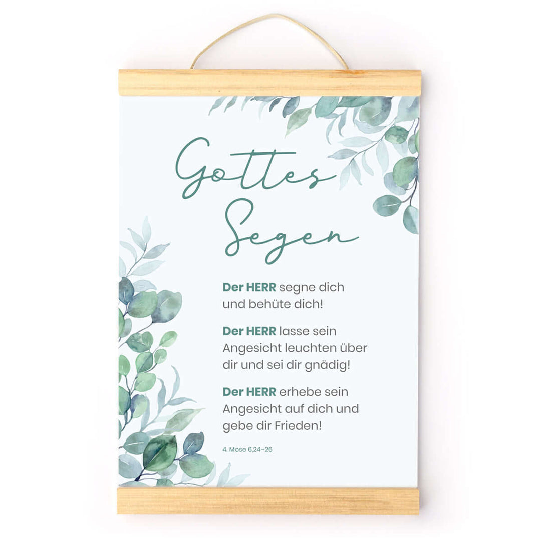 Poster "Gottes Segen" · A3 / A4 · Bibelverse – Aus Gnade